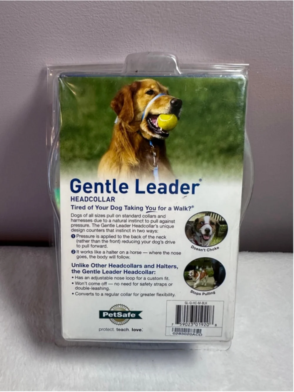PetSafe Gentle Leader Medium Black No-Pull Dog Headcollar Training Control